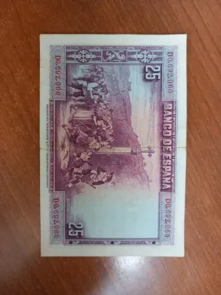 Billete 25 Pesetas Banco de España 1928
