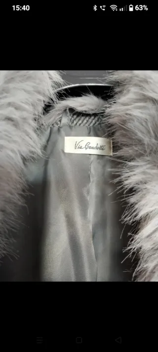 Cappotto donna elegante grigio tg S