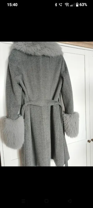Cappotto donna elegante grigio tg S