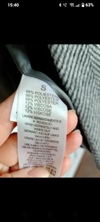 Cappotto donna elegante grigio tg S