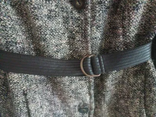 Chaquetón Tweed Negro y Gris