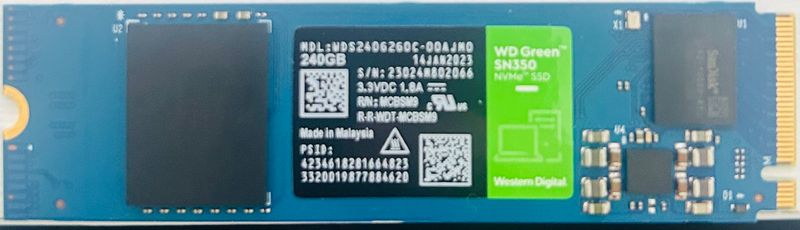 SSD NVMe M.2 Western Digital 240GB
