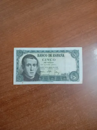 Billete 5 Pesetas Banco de España 1951