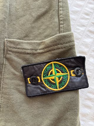 Pantalón Stone Island Junior T.10 Verde