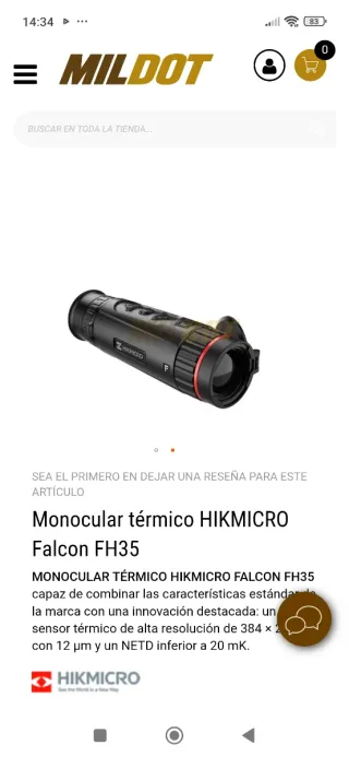 Monocular Térmico HIKMICRO Falcon FH35