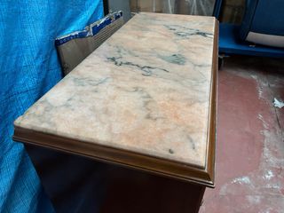 Aparador antiguo con mármol - Madera maciza