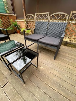 Conjunto Muebles Exterior: Sillas y Mesas