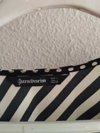 Vestido elegante T38/40 rayas y lunares