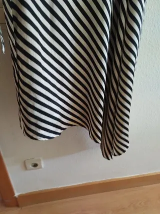 Vestido elegante T38/40 rayas y lunares