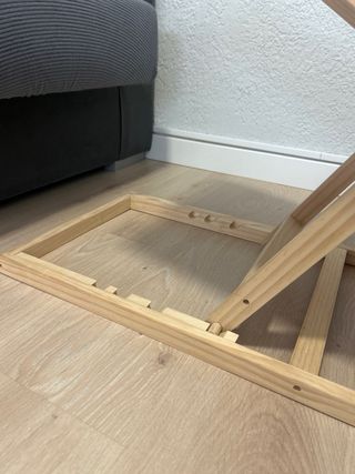 Rampa para perros con marco de madera