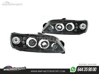FAROS DELANTEROS OJOS DE ANGEL PARA PEUGEOT 306