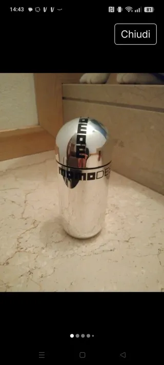 Profumo Uomo Momo Design 100ml Argento