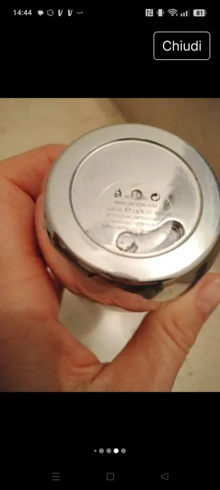 Profumo Uomo Momo Design 100ml Argento