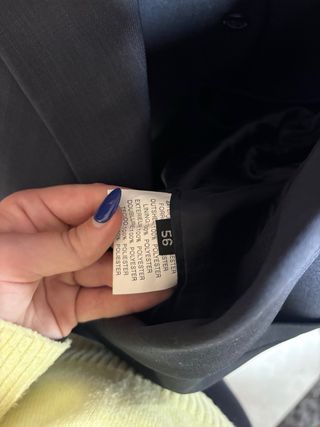 Chaqueta traje azul marino