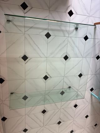 Mesa de centro cristal baja