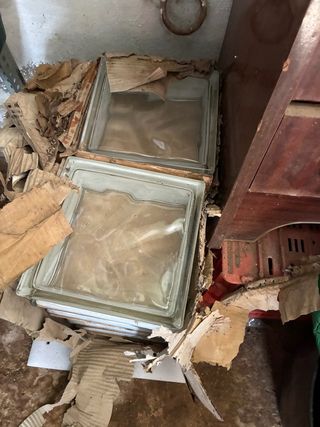 10 Bloques de vidrio para pavimentar