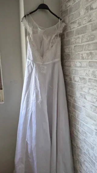 Vestido de Novia T40 Encaje y Satén