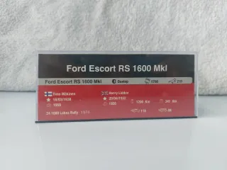 Ford Escort RS 1600MKI Mäkinen Mil Lagos 1974 1:43