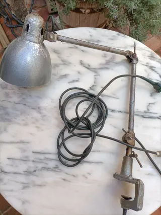 Lámpara Industrial Antigua Años 60/70