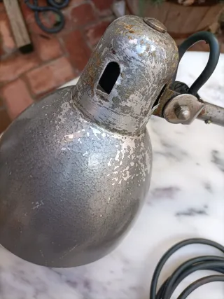 Lámpara Industrial Antigua Años 60/70