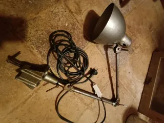 Lámpara Industrial Antigua Años 60/70