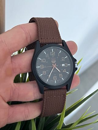 Orologio Militare con cinturino in Canvas – Nuovo