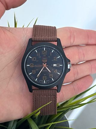 Orologio Militare con cinturino in Canvas – Nuovo