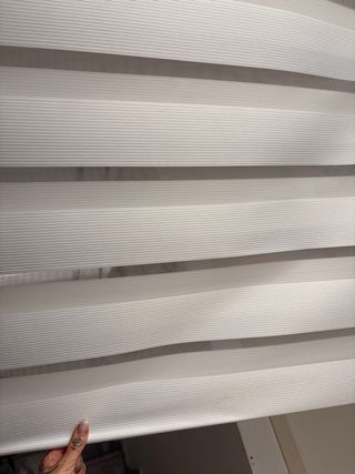 Store dia y noche Blanco Rayas 2m