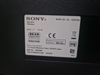 TV Sony Bravia modelo KD-43XE70xx para piezas