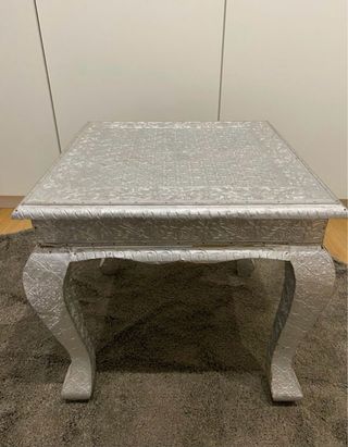 Mesa auxiliar Zara Home plateada