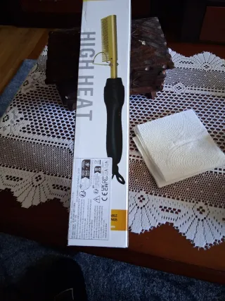 Plancha pelo cerámica dorada profesional