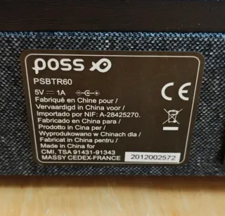 Tocadiscos Bluetooth Poss BTR60 Negro/Gris