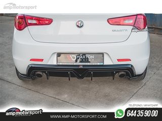DIFUSOR TRASERO ALFA ROMEO GIULIETTA 2010-2020 NEGRO MATE