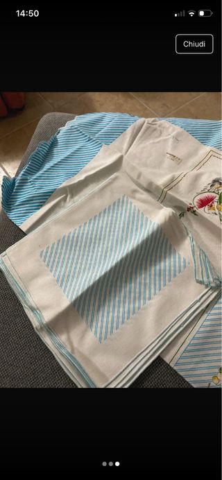 Tovaglia 12 posti fantasia frutta