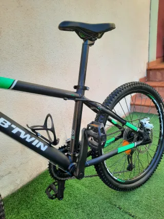 Bicicleta BTWIN Rockrider Negra/Verde