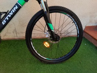 Bicicleta BTWIN Rockrider Negra/Verde