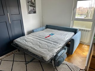 Sofá Cama Suina Tela Madera