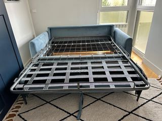 Sofá Cama Suina Tela Madera