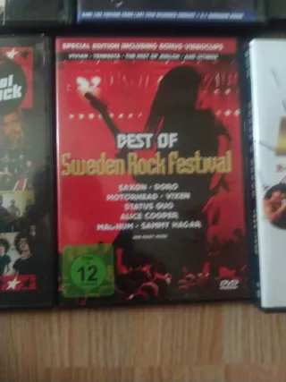 Lote 10 DVDs: Kid Rock, AC/DC, Lana Lane