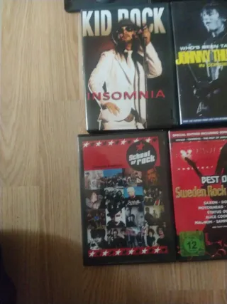 Lote 10 DVDs: Kid Rock, AC/DC, Lana Lane