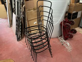 Lote 5 Sillas Forja Artesanal