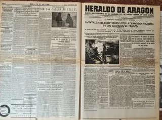 Periódico Heraldo de Aragón 1/4/1939