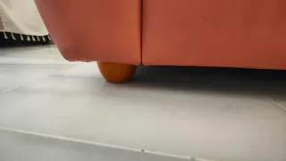 Sofá 2 plazas cuero rosa