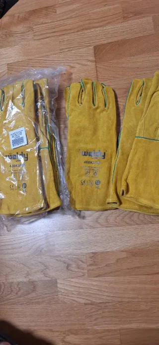 Guantes de cuero para soldar Weldy