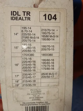 Cadenas para nieve Ideal TR 4x4