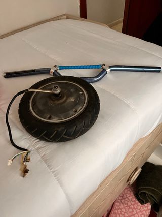 Motor patinete Xiaomi 400W originaly manillar azul