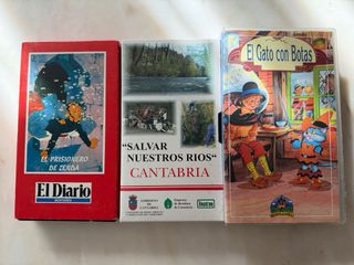 Lote cintas VHS: Disney, Chaplin, Marx, Oz... etc