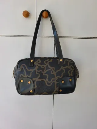 Bolso Tous Kaos Negro y Dorado