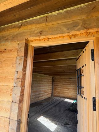 Casa de madera rústica