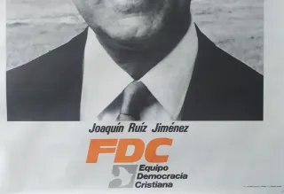 Cartel Vota Democracia Cristiana FDC